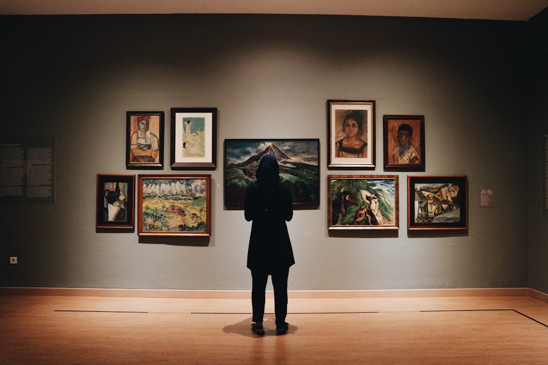Fine art being moved carefully